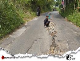 Awas!, Hati-hati Lintasi Jalan Barengkok Saat Malam 