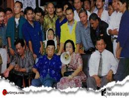 Reformasi, Megawati dan 3 Tokoh Bangsa Pada Deklarasi Ciganjur  